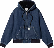 (Women) Carhartt WIP Elliot Blue Hooded Jacket. I032240-01-06 (Women) Carhartt WIP Elliot Blue Hooded Jacket. I032240-01-06