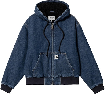 (W) Carhartt WIP Elliot Jaket Hoodie Biru. I032240-01-06 Order (W) Carhartt WIP Elliot Jaket Hoodie Biru. I032240-01-06