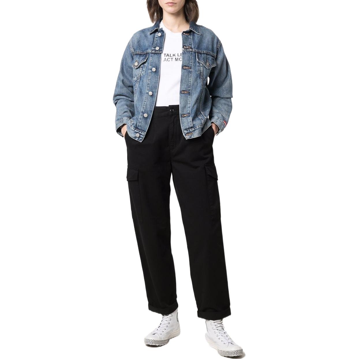 Lookbook (W) Carhartt WIP FW22 Collins Seluar Kapas Organik Hitam I02978989GD