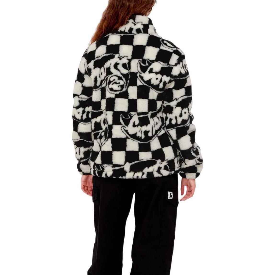 (Women) Carhartt WIP FW22 Plains Liner Black White Plaid High Neck Zip Jacket Women. I030818-10Y-XX 圖 6