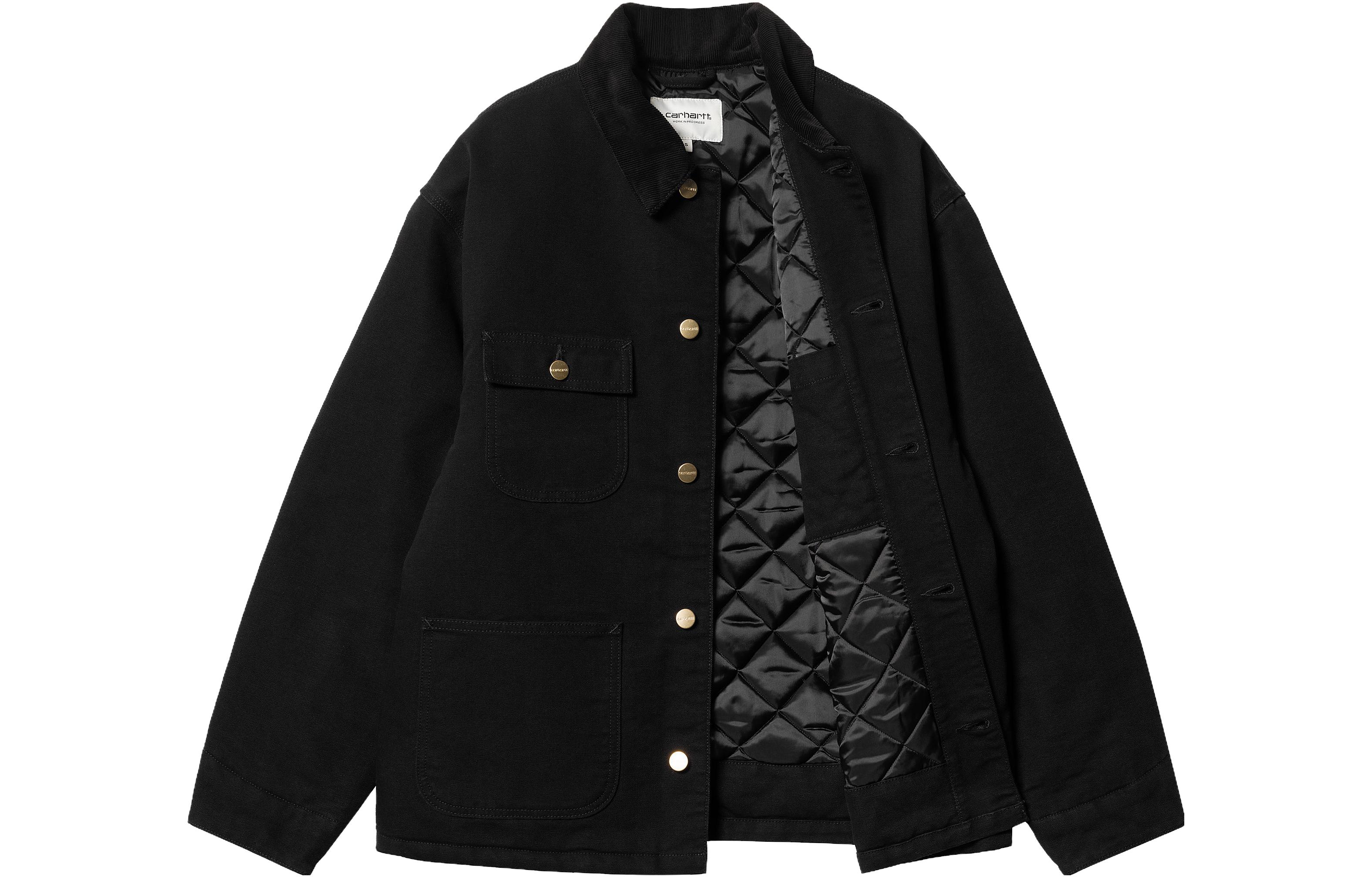 Shop (W) Carhartt WIP FW23 密歇根外套 黑色單排扣長袖外套. I032235-00E-02