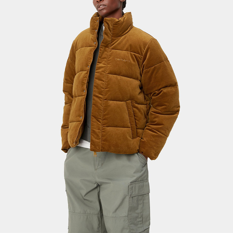 Sizing (W) Chaqueta Impermeable Pana Marrón Mujer Carhartt WIP FW23 TOUR. I032253-1QL-XX