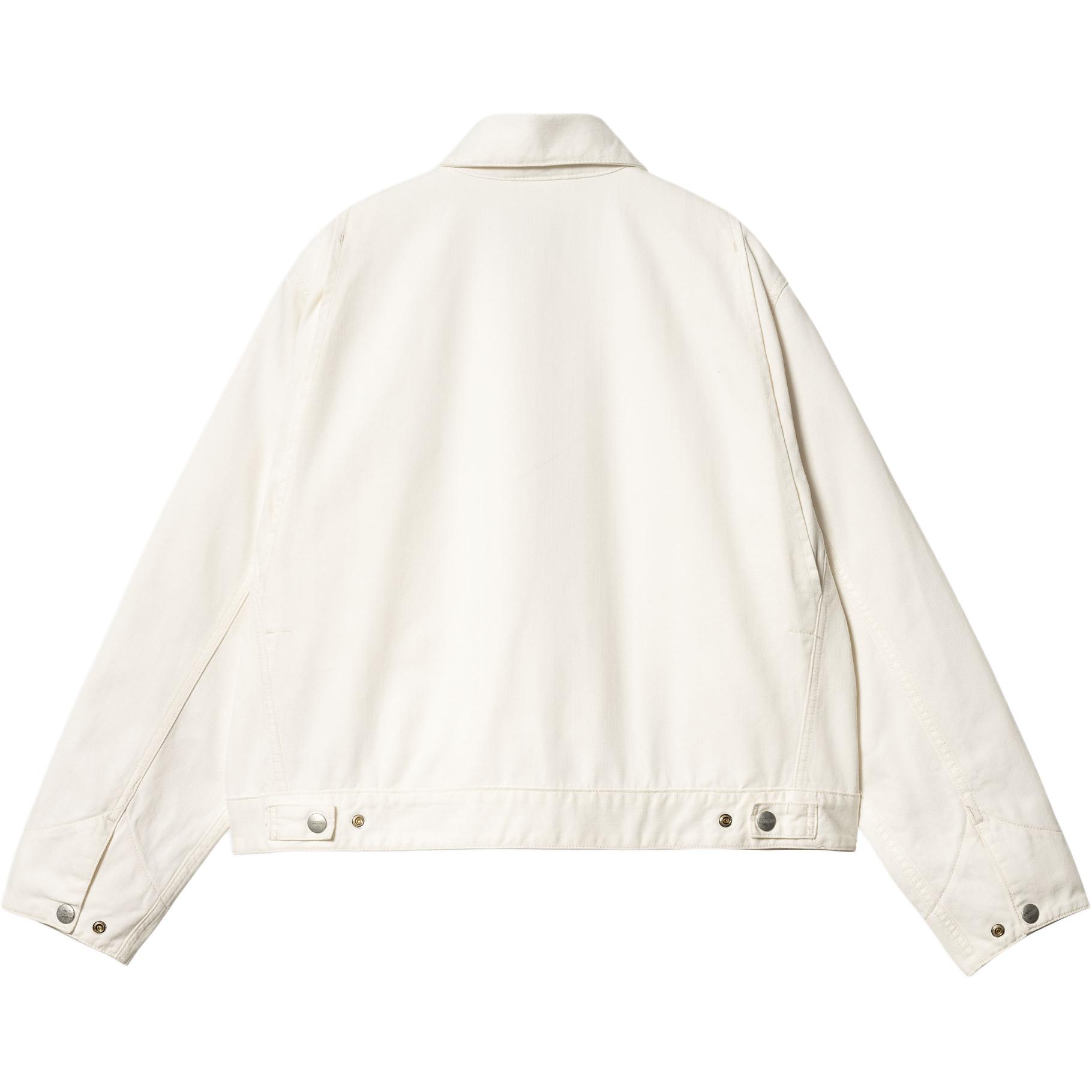 (Women) Carhartt WIP FW24  Norris Jacket Wax White - Relaxed Fit with Pocket. I033568-D6-02 圖 3