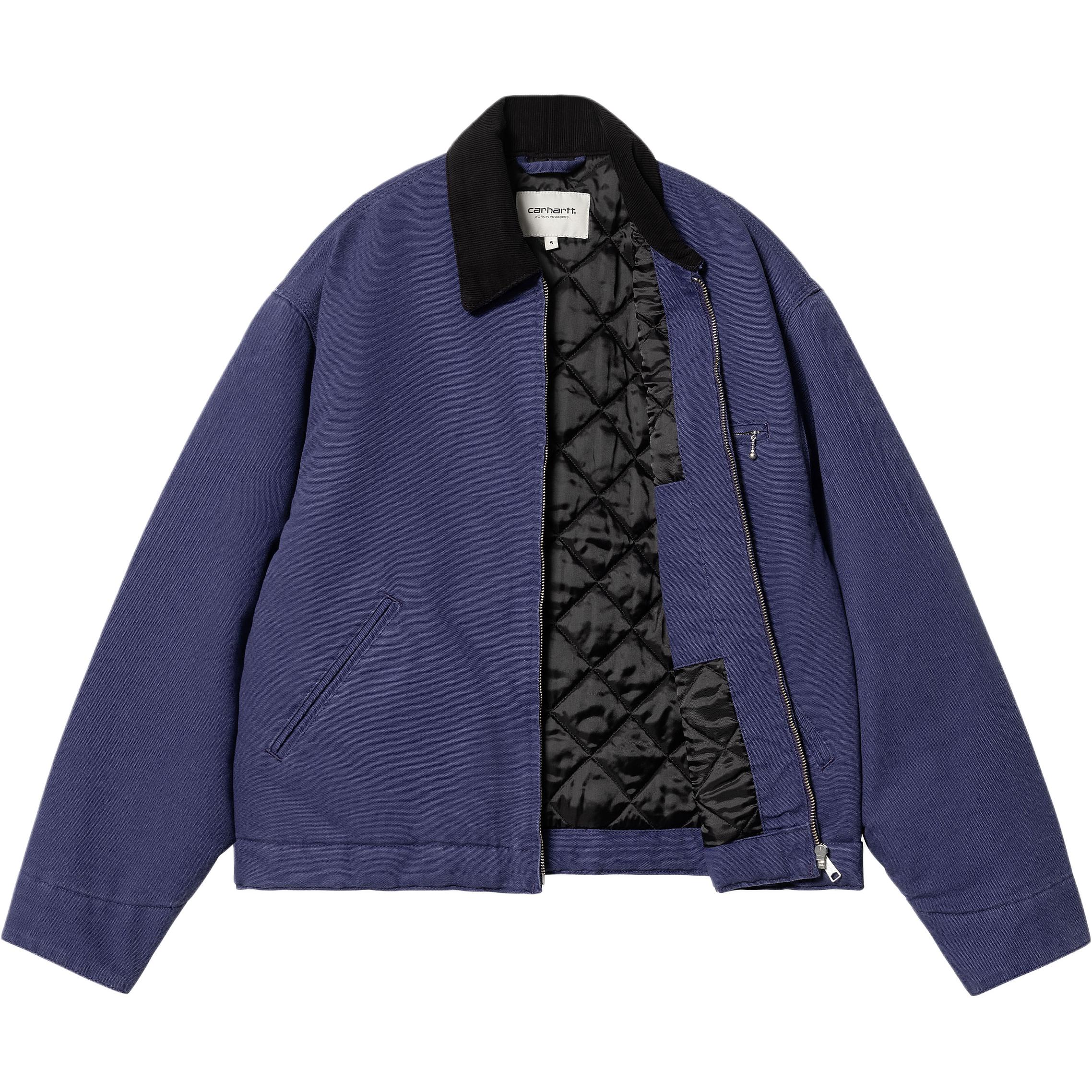 Shop (W) カーハート WIP FW24 OG デトロイトジャケット ブルー - ルーズフィット 長袖 I032236-2CR-02