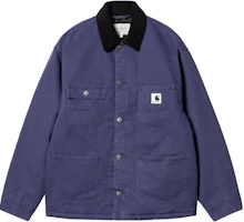 (Women) Carhartt WIP FW24 OG Michigan Coat Adjustable Sleeve Jacket Blue I032235-2CR-02 (Women) Carhartt WIP FW24 OG Michigan Coat Adjustable Sleeve Jacket Blue I032235-2CR-02