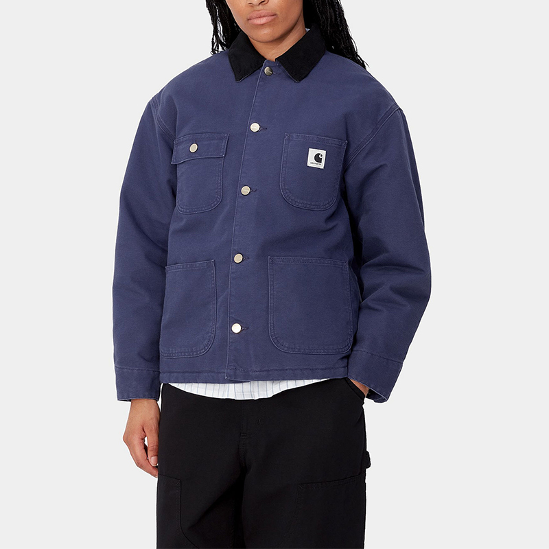 Details for (W) Carhartt WIP FW24 OG Michigan Coat Jaket Lengan Adjustable Biru. I032235-2CR-02