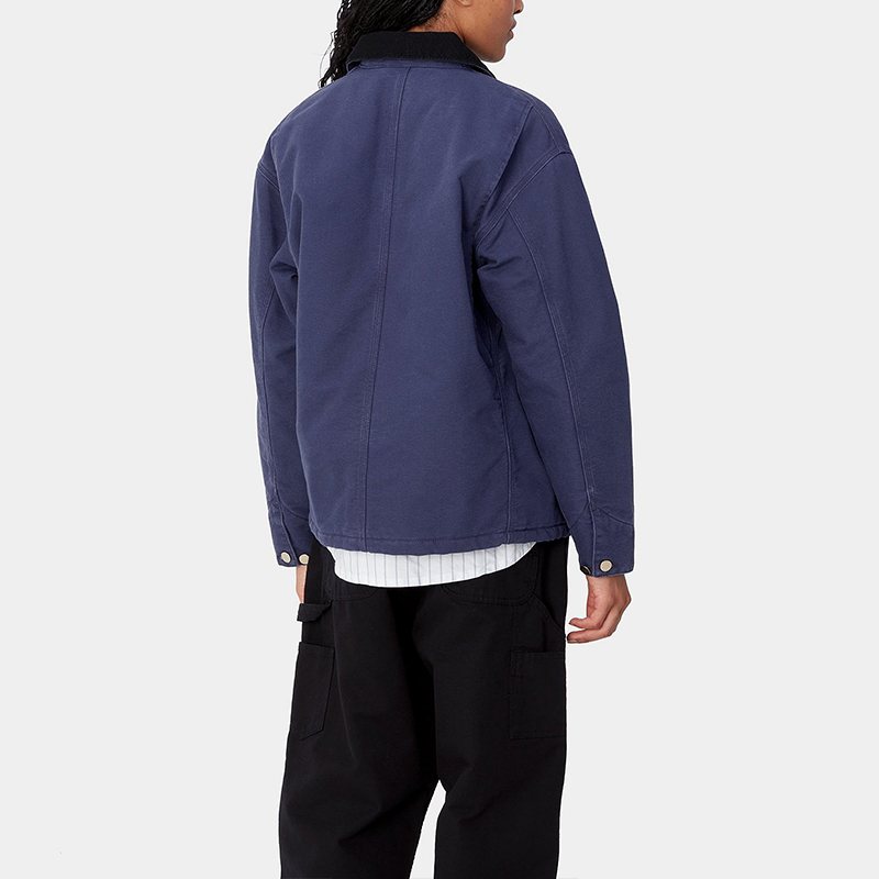 Sizing (W) Carhartt WIP FW24 OG Michigan Coat Jaket Lengan Adjustable Biru. I032235-2CR-02