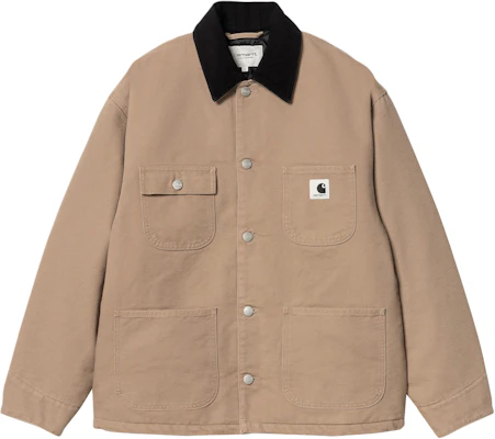(Women) Carhartt WIP FW24 OG Michigan Coat Beige Jacket with Adjustable Cuffs I032235-2I7-02 Buy (Women) Carhartt WIP FW24 OG Michigan Coat Beige Jacket with Adjustable Cuffs I032235-2I7-02
