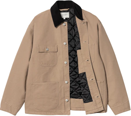 (Women) Carhartt WIP FW24 OG Michigan Coat Beige Jacket with Adjustable Cuffs I032235-2I7-02 Shop (Women) Carhartt WIP FW24 OG Michigan Coat Beige Jacket with Adjustable Cuffs I032235-2I7-02