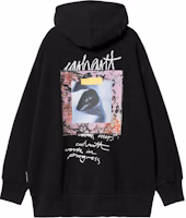 (Women) Carhartt WIP Hooded Lips Graphic Loose Fit Sweatshirt Black I033688-89-XX (Women) Carhartt WIP Hooded Lips Graphic Loose Fit Sweatshirt Black I033688-89-XX