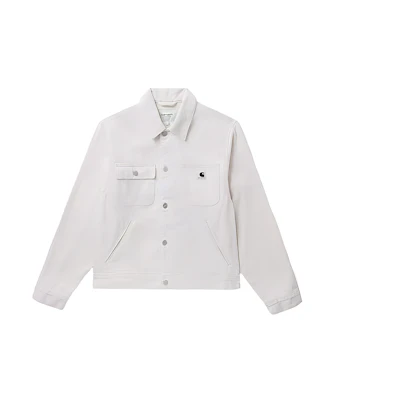 (Women) Carhartt WIP Multi-Pocket Workwear Jacket Beige with Logo Embroidery CHXJKS231572K