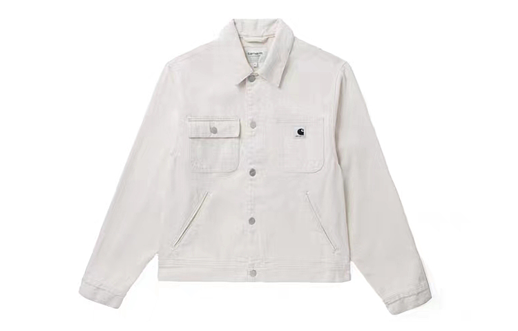 (Women) Carhartt WIP Multi-Pocket Workwear Jacket Beige with Logo Embroidery CHXJKS231572K 圖 2