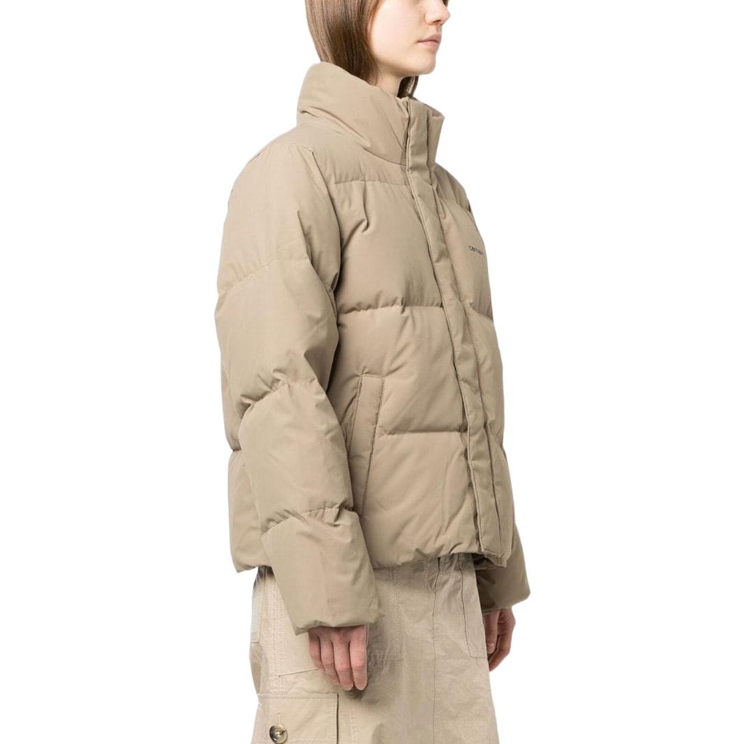 (Women) Carhartt WIP SS23  Beige High-Neck Logo Print Long-Sleeve Jacket. I030874-0GC-XX 圖 5