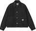 Buy (W) Carhartt WIP SS24 Garrison Chaqueta Negra Abrigo Camisa de Manga Larga. I033349-89-4J