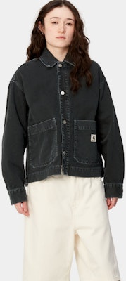 (W) Carhartt WIP SS24 Garrison Chaqueta Negra Abrigo Camisa de Manga Larga. I033349-89-4J Shop (W) Carhartt WIP SS24 Garrison Chaqueta Negra Abrigo Camisa de Manga Larga. I033349-89-4J