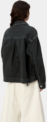 (W) Carhartt WIP SS24 Garrison Chaqueta Negra Abrigo Camisa de Manga Larga. I033349-89-4J Purchase (W) Carhartt WIP SS24 Garrison Chaqueta Negra Abrigo Camisa de Manga Larga. I033349-89-4J