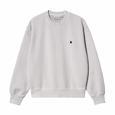 (Women) Carhartt WIP W' Nelson Crewneck Sweatshirt Women Light Grey - SS24 Loose Fit I029537-1YE-GD
