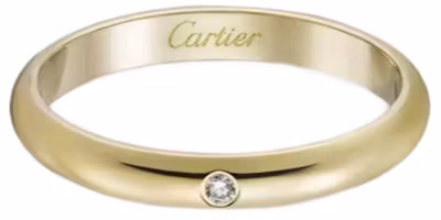 Shop (W) Cartier 1895 單鑽女性金戒指 - 金色 CWE136