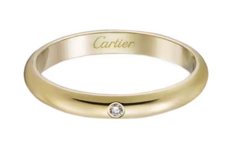 Purchase (W) Cartier 1895 單鑽女性金戒指 - 金色 CWE136