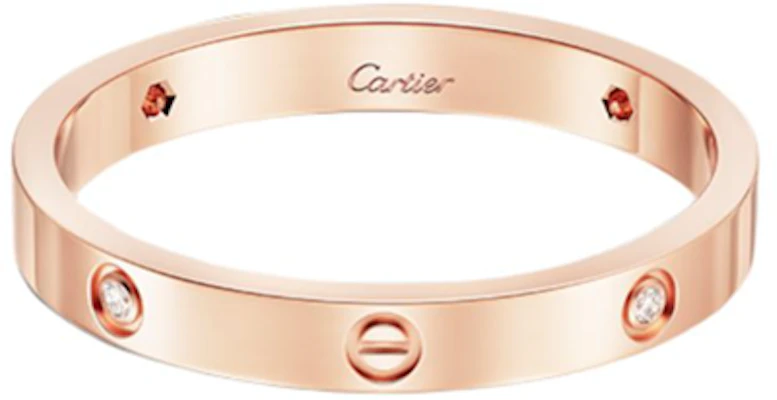(W) 卡地亚18K玫瑰金钻石LOGO女士戒指-金色 B4240500 Purchase (W) 卡地亚18K玫瑰金钻石LOGO女士戒指-金色 B4240500