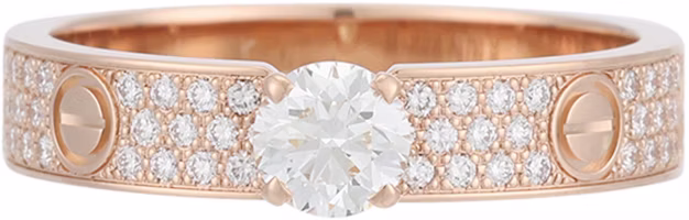 (Women) Cartier 18K Rose Gold Diamond Ring for Women. N4774600 (Women) Cartier 18K Rose Gold Diamond Ring for Women. N4774600