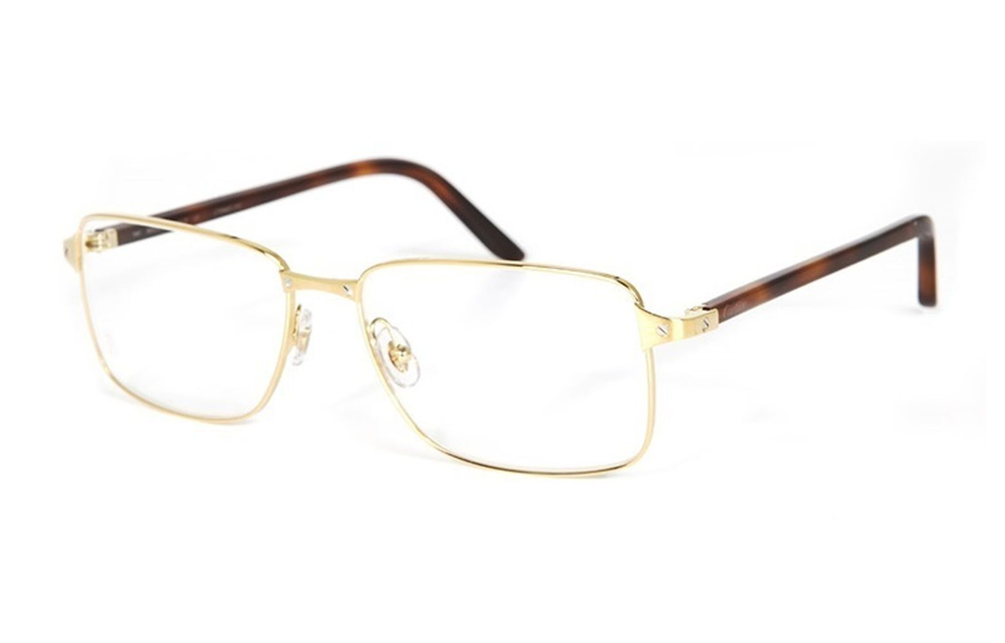 (Women) Cartier  Fashion Rectangle Optical Glasses Frame CT0040O-010 GOLD-HAVANA 圖 2
