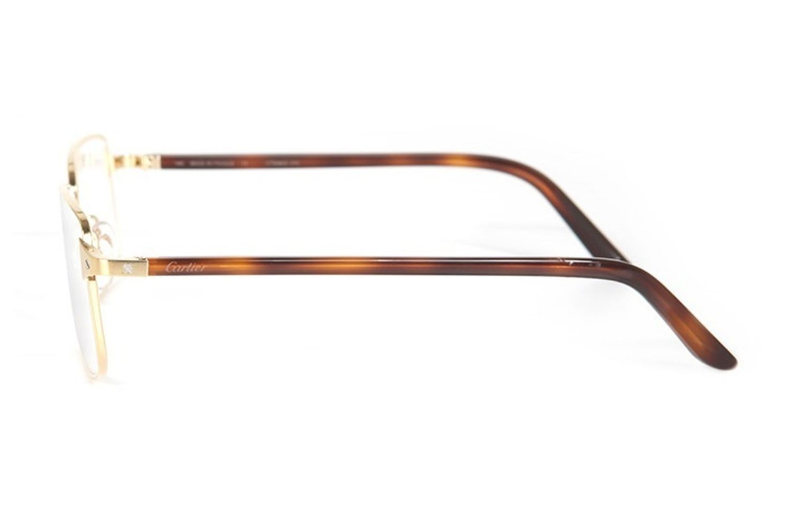 (Women) Cartier  Fashion Rectangle Optical Glasses Frame CT0040O-010 GOLD-HAVANA 圖 3