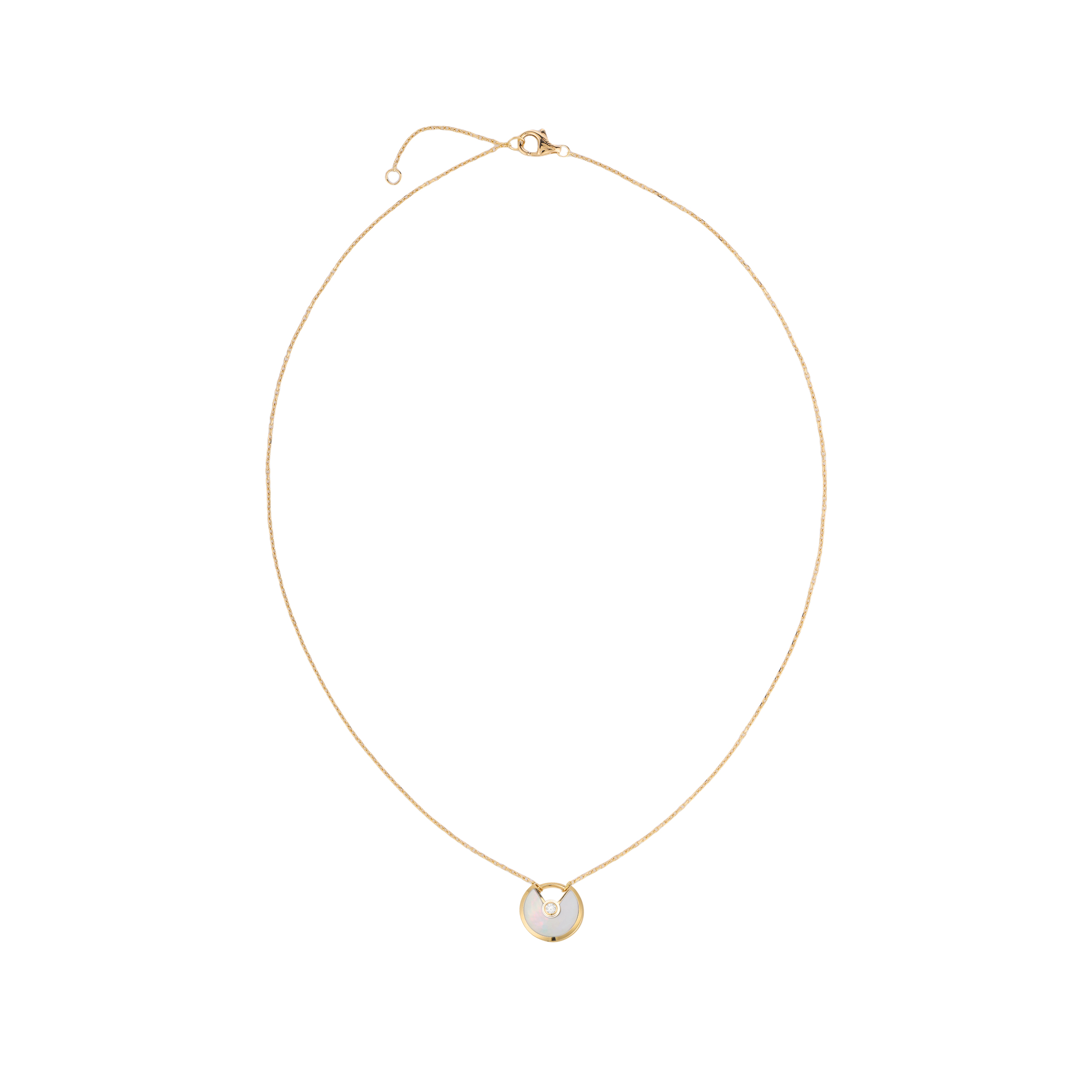 (Women) Cartier Amulette de Cartier 18K Gold Necklace -  Fashion Mini Gold款 B3047100