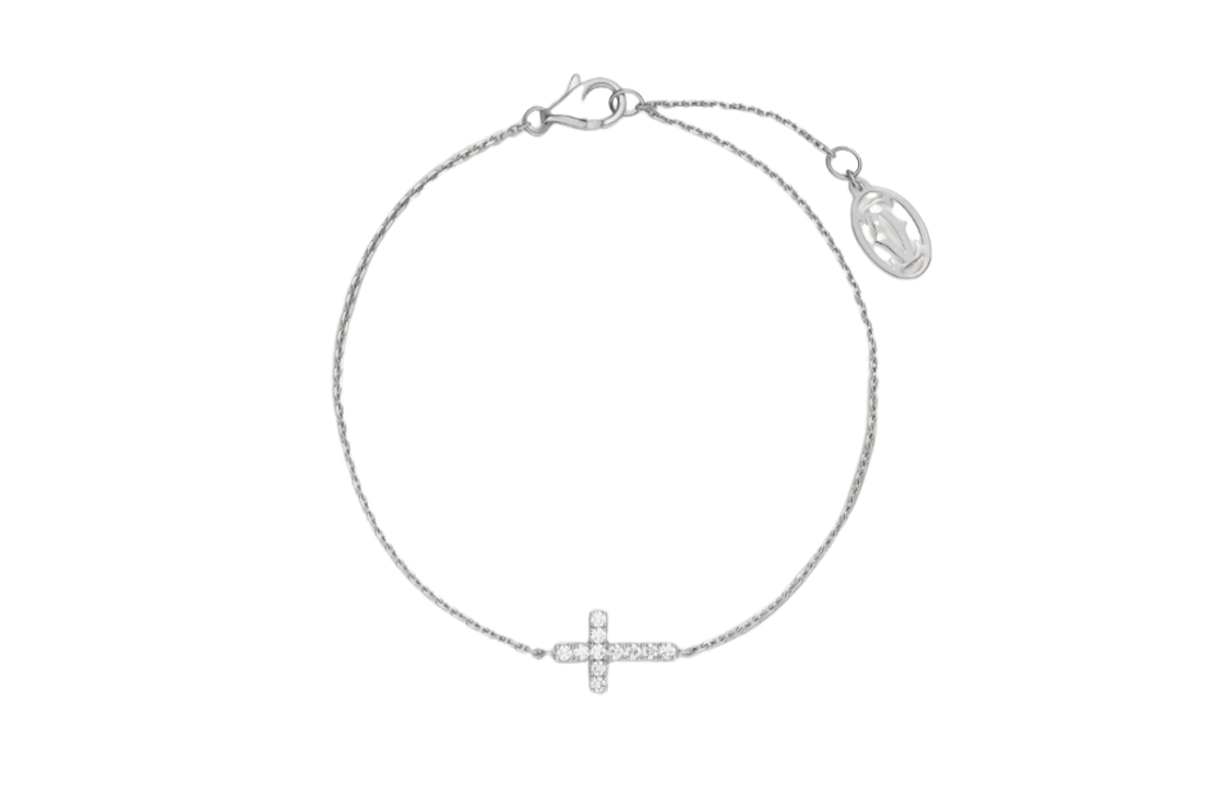 (Women) Cartier Cross-Shaped Diamond Bracelet for Women in Silver. B6040400 圖 3