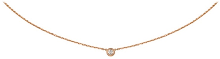 (Women) Cartier d'Amour Diamants Légers XS Necklace 18k Rose Gold Elegant & Sweet. B7224516 (Women) Cartier d'Amour Diamants Légers XS Necklace 18k Rose Gold Elegant & Sweet. B7224516