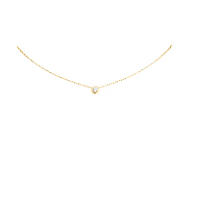 (Women) Cartier d'Amour Large Single Diamond 18K Gold Necklace for Women. B7215500