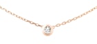 Order (W) 까르띠에 다무르 심플 다이아몬드 18K 로즈 골드 여성 목걸이 B7215600