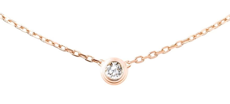 (W) 까르띠에 다무르 심플 다이아몬드 18K 로즈 골드 여성 목걸이 B7215600 Purchase (W) 까르띠에 다무르 심플 다이아몬드 18K 로즈 골드 여성 목걸이 B7215600