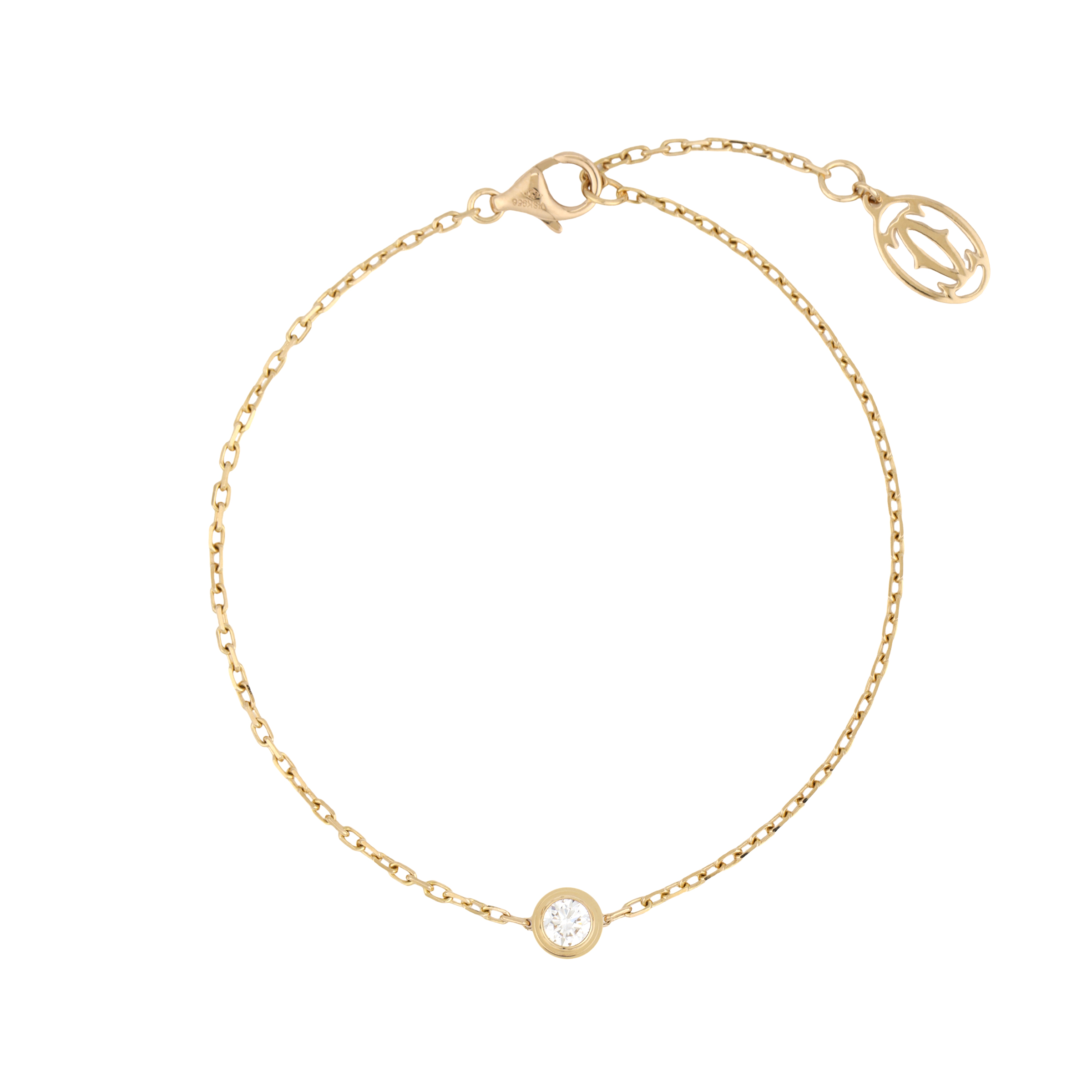 (Women) Cartier Diamants Légers Small Single Diamond Bracelet for Women. B6043300