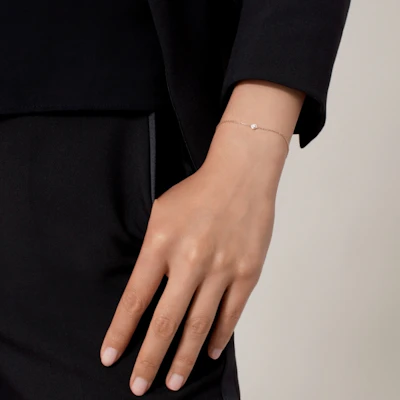 (W) Cartier Gelang Diamants Légers XS Emas Rose 18K dengan Berlian untuk Wanita. B6045717 Sizing (W) Cartier Gelang Diamants Légers XS Emas Rose 18K dengan Berlian untuk Wanita. B6045717