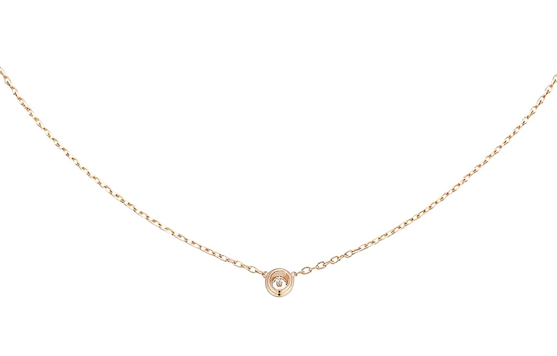 Cheap (W) 까르띠에 디아망 레제르 스몰 목걸이 18K 핑크 골드 여성용. B7215700