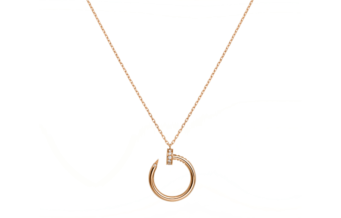(Women) Cartier Diamond Open Pendant Necklace for Women in Rose Gold. B7224887 圖 5