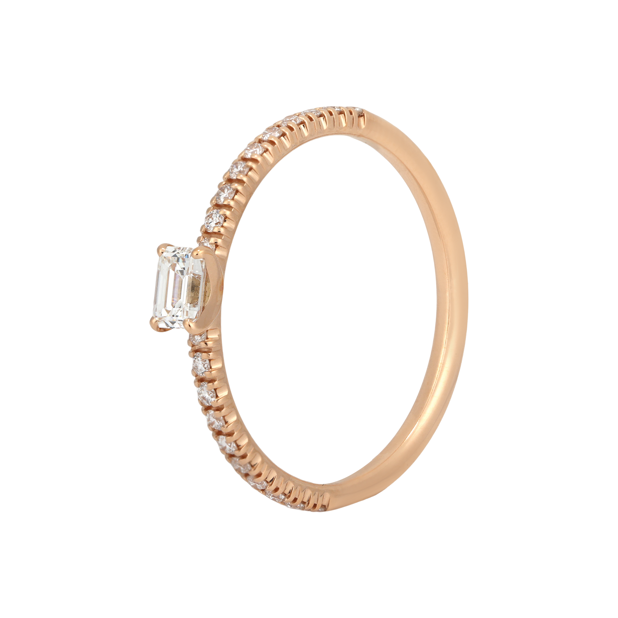 (Women) Cartier Etincelle Diamond 18K Rose Gold Ring for Women - Rose Gold Color. CR84216755
