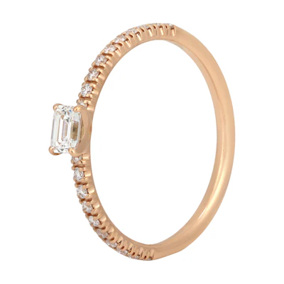 (Women) Cartier Etincelle Diamond 18K Rose Gold Ring for Women - Rose Gold Color. CR84216755