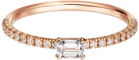Details for (Women) Cartier Etincelle Diamond 18K Rose Gold Ring for Women - Rose Gold Color. CR84216755