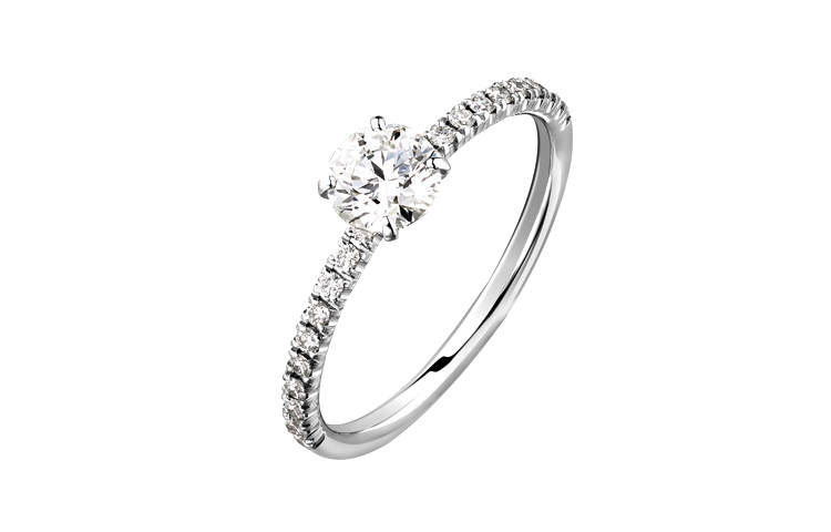 (Women) Cartier Etincelle Diamond Platinum Ring for Women - Silver. N4744700