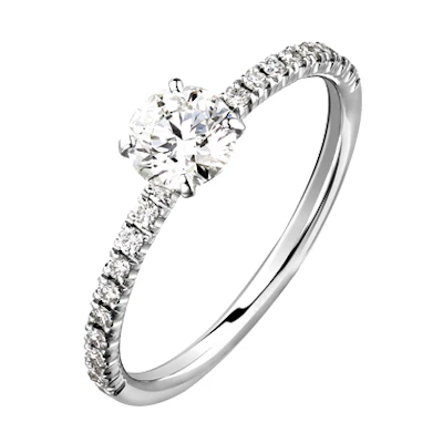 (Women) Cartier Etincelle Diamond Platinum Ring for Women - Silver. N4744700