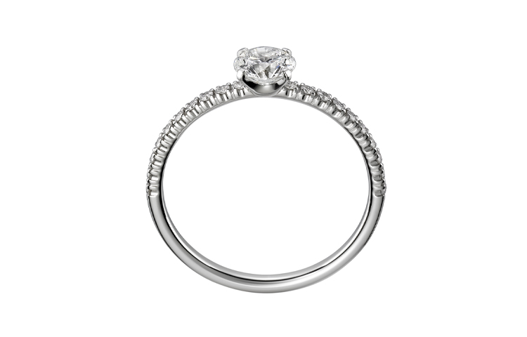 (Women) Cartier Etincelle Diamond Platinum Ring for Women - Silver. N4744700 圖 4