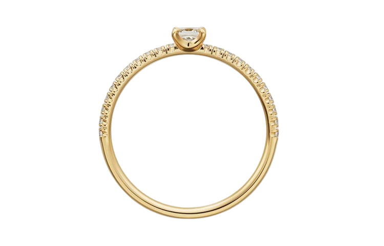 Details for (Women) Cartier Etincelle Diamond Ring 18K Gold Round Cut  Gold B4232900