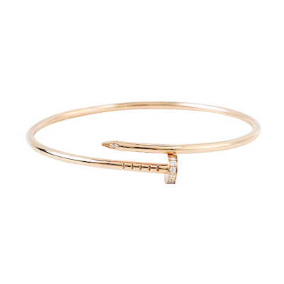 (Women) Cartier Juste Un Clou 18K Rose Gold Bracelet for Women - Elegant Punk Style B6065817