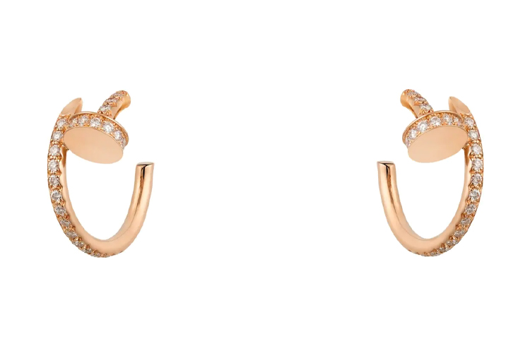 Lookbook (W) 卡地亞 Juste Un Clou 18K玫瑰金鑽石耳環 女款 B8301429