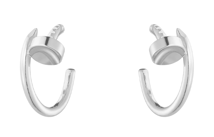 Cheap (W) 卡地亞 Juste Un Clou 18K白金女士耳環 B8301236