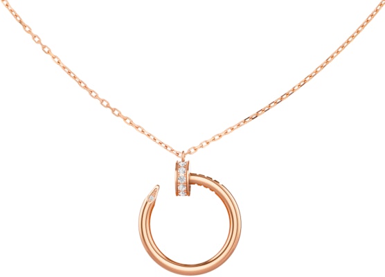 (W) 까르띠에 저스트 앵 끌루 다이아몬드 18K 로즈 골드 여성 목걸이 로즈 골드. B7224513 Buy (W) 까르띠에 저스트 앵 끌루 다이아몬드 18K 로즈 골드 여성 목걸이 로즈 골드. B7224513
