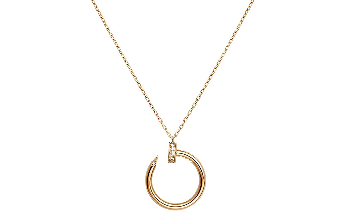 Shop (W) 까르띠에 저스트 앵 끌루 다이아몬드 18K 로즈 골드 여성 목걸이 로즈 골드. B7224513