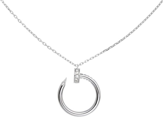 (W) 까르띠에 저스트 앵 클루 다이아몬드 18K 화이트 골드 여성용 목걸이. B7224514 Buy (W) 까르띠에 저스트 앵 클루 다이아몬드 18K 화이트 골드 여성용 목걸이. B7224514